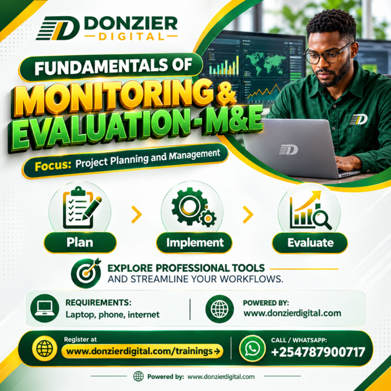 Monitoring & Evaluation Training Flyer