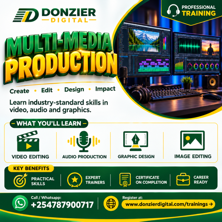 Multimedia Production Training Poster